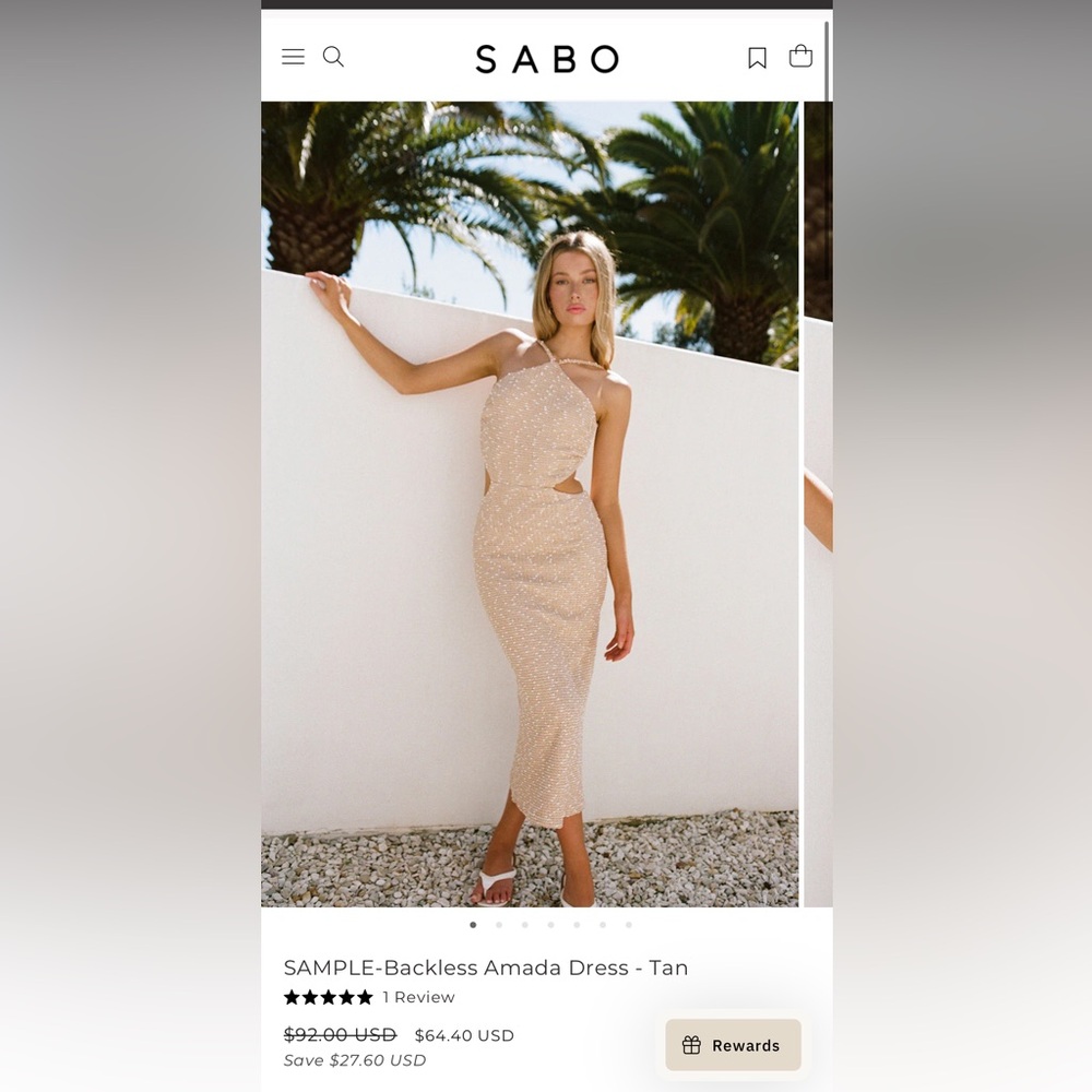 SABO skit midi dress